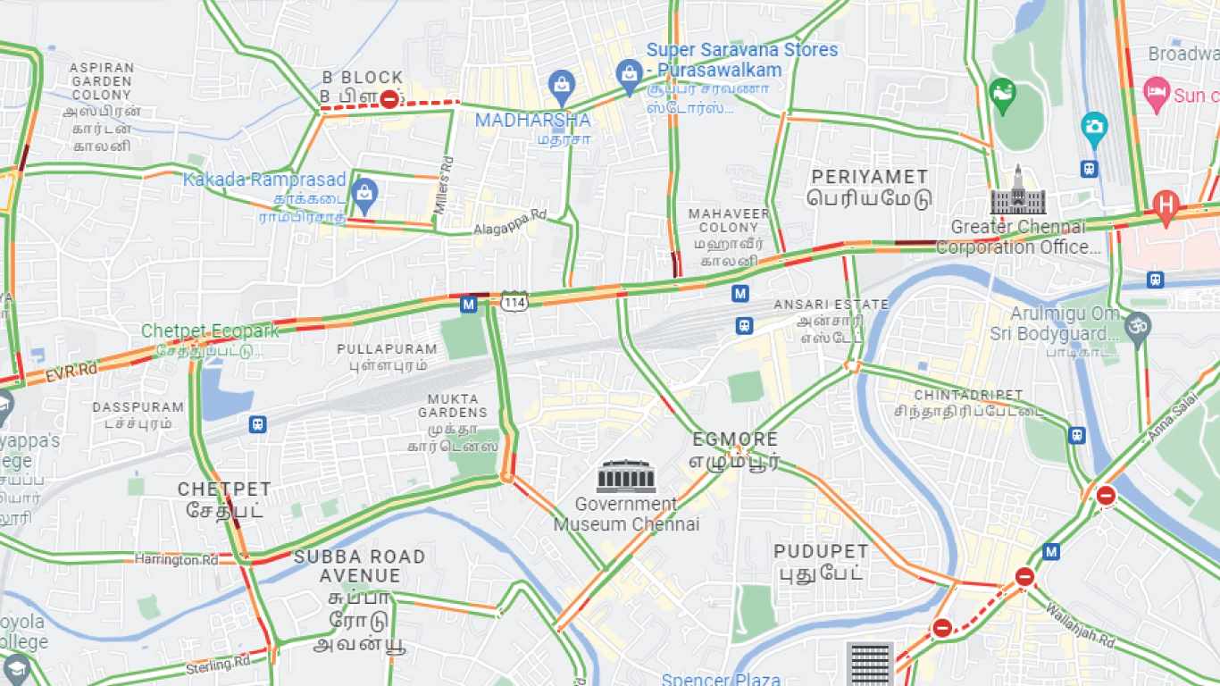 Chennai map